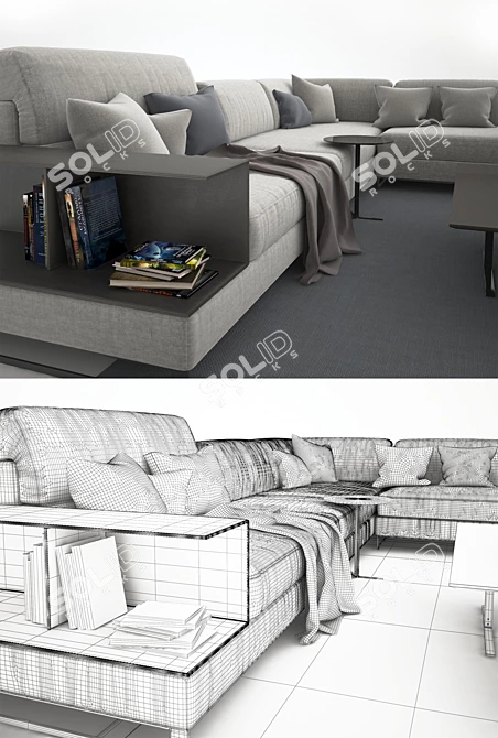 Frigeriosalotti Davis Case 3-Seater Sofa
Frigeriosalotti Cross Upholstered Pouf
Friger 3D model image 3