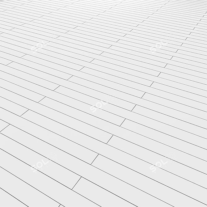 Coswick Cappuccino: Premium Ash Wood in a Matte Finish 3D model image 2