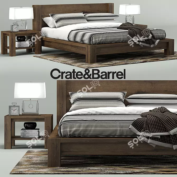 Coastal Dreams Bed Collection 3D model image 1