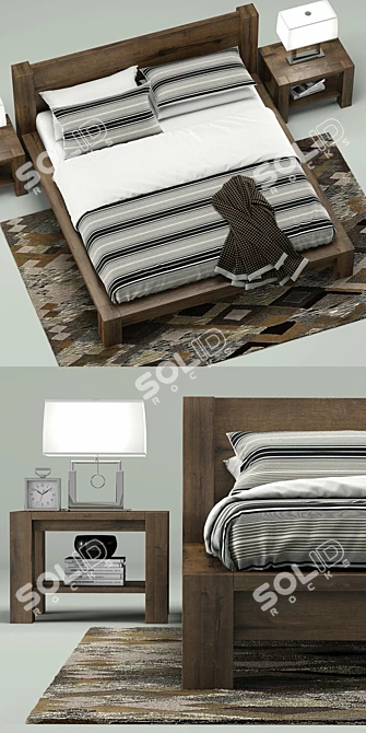 Coastal Dreams Bed Collection 3D model image 2
