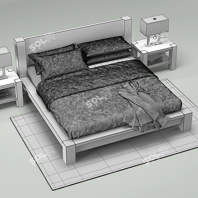 Coastal Dreams Bed Collection 3D model image 3