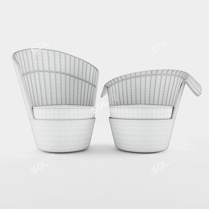 Hulsta Cuello Accent Chair 3D model image 2