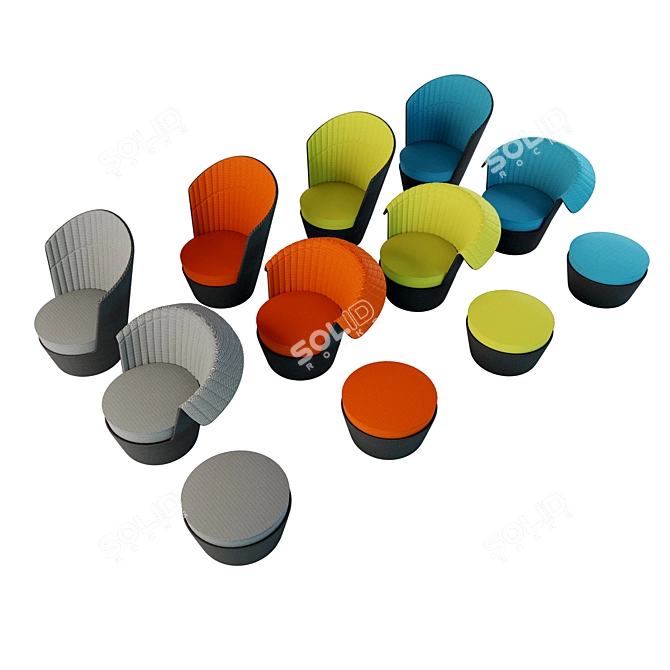 Hulsta Cuello Accent Chair 3D model image 3