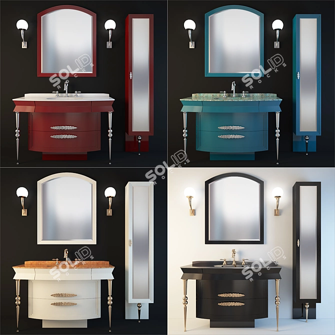 Eurodesign FASHION: Italian Bathroom Furniture 3D model image 2