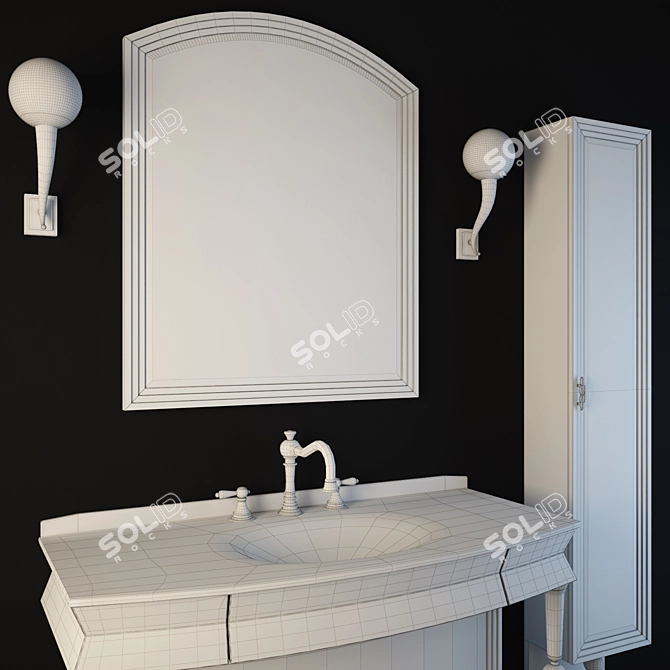Eurodesign FASHION: Italian Bathroom Furniture 3D model image 3