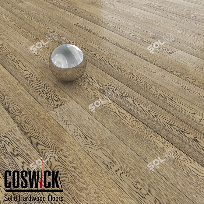 Title: French Tapestry Oak Flooring 3D model image 1