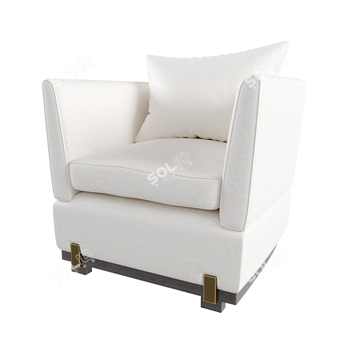 Elegant Ida Armchair by Carlyle Collective 3D model image 1