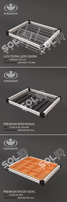 KOMANDOR Cabinet Fittings 3D model image 2