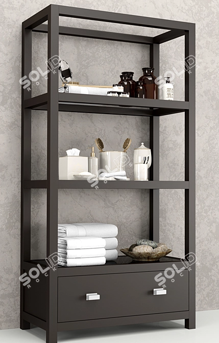 Elegant Bathroom Upgrade Set 3D model image 2