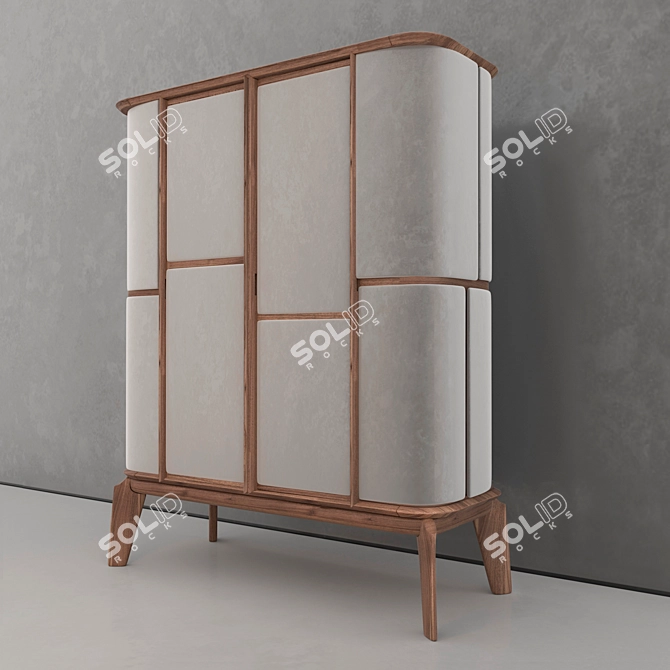 Matthias Wine Cabinet: Elegant and Functional 3D model image 3