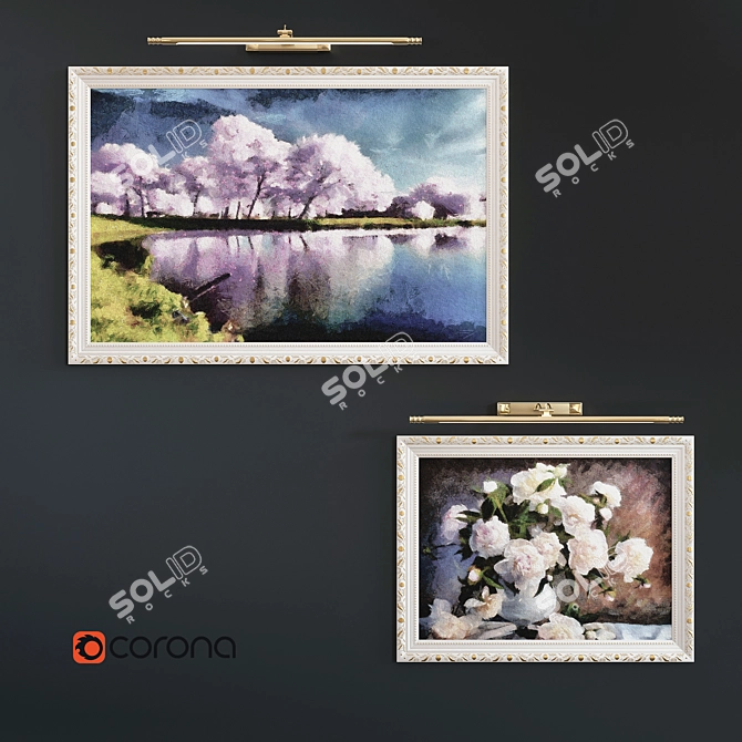 Classic Collection: Illuminated Paintings 3D model image 1