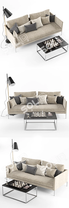 Pilotis Collection: Sofa | Table | Lampe 3D model image 2