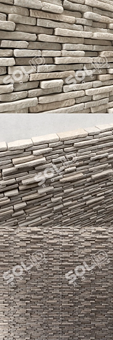 Brick Texture Panel 3D model image 2