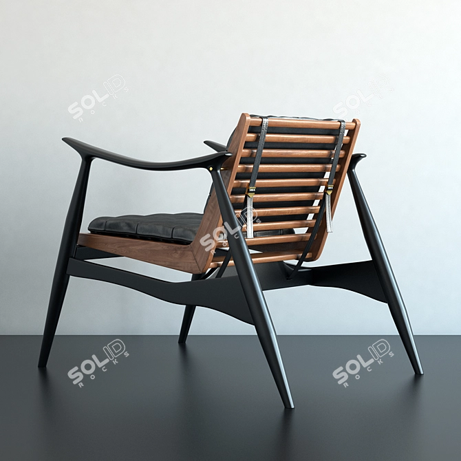 Sleek Altra Chair: By Alexander Diaz 3D model image 2