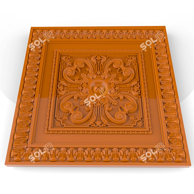 Decorative Panel - Stucco 

Title: Stunning Stucco Decor Panel 3D model image 1