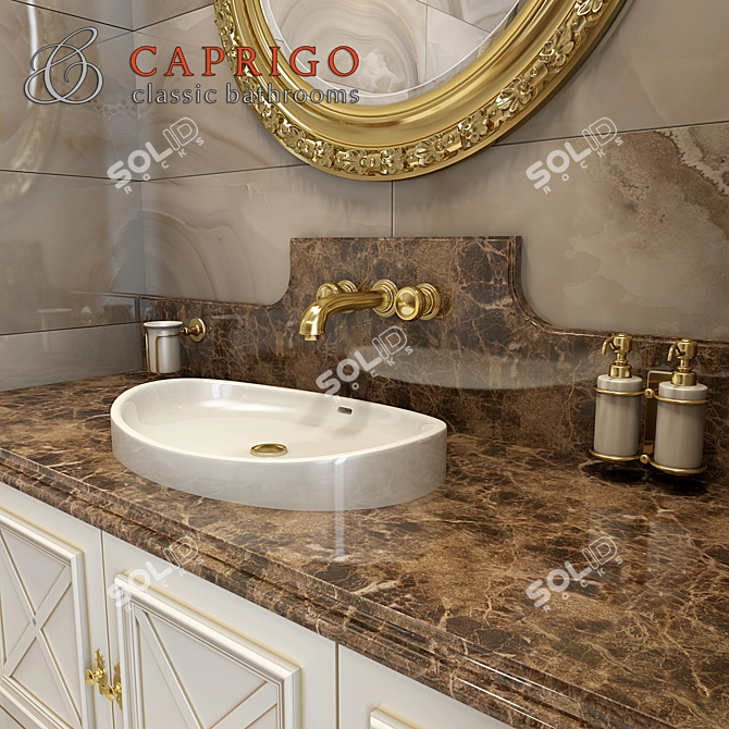 Caprigo Ischia 150 - Complete Bathroom Set 3D model image 2