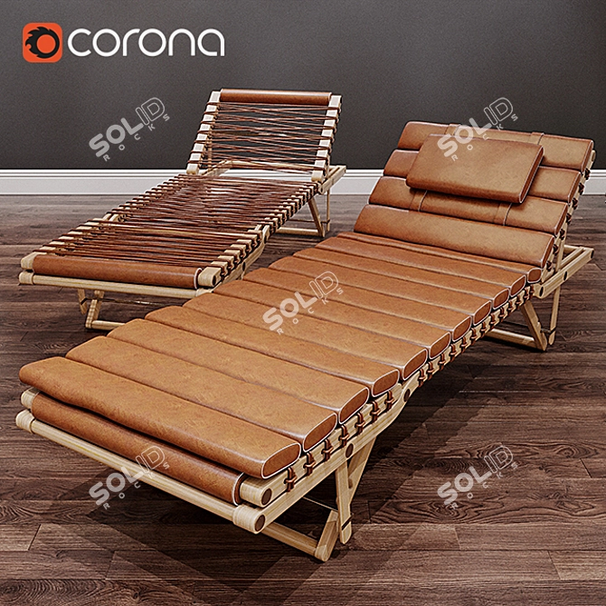 Luxury Hermes Lounge Chair Pippa by Rdai 3D model image 1