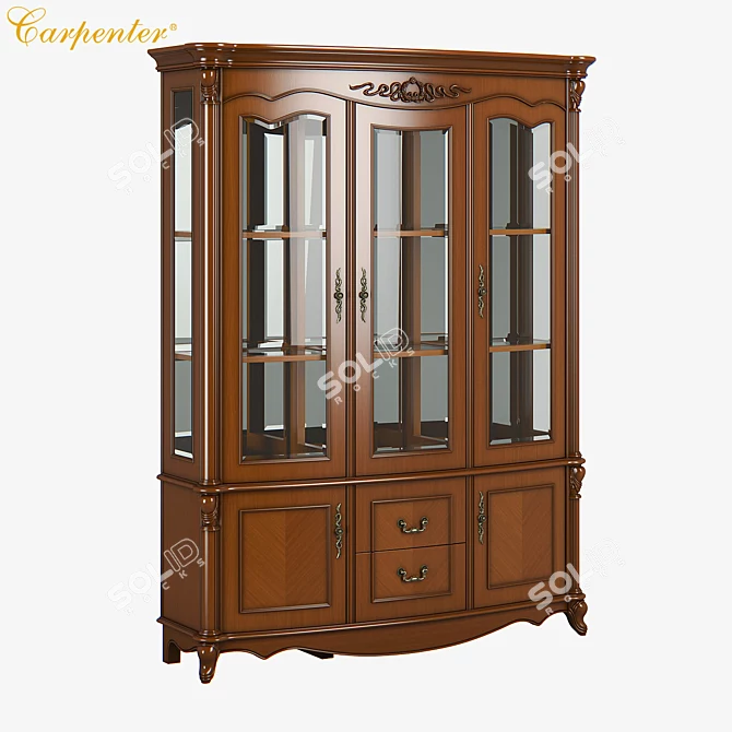 Carpenter Wine Cabinet: Elegant & Functional 3D model image 1