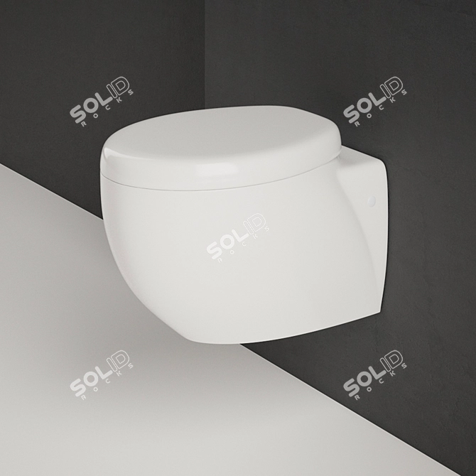 Elegant Villeroy & Boch Aveo Soft Close 3D model image 1