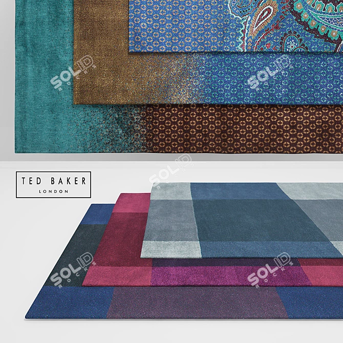 Stylish Ted Baker Rugs Collection 3D model image 1