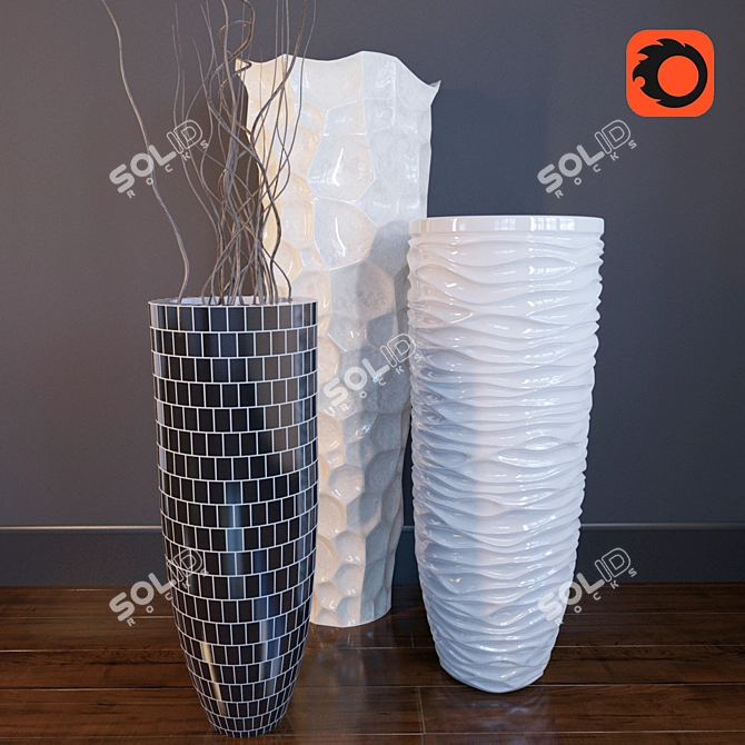 Tamano.ru Vases: Exquisite & Stylish Accessories 3D model image 1