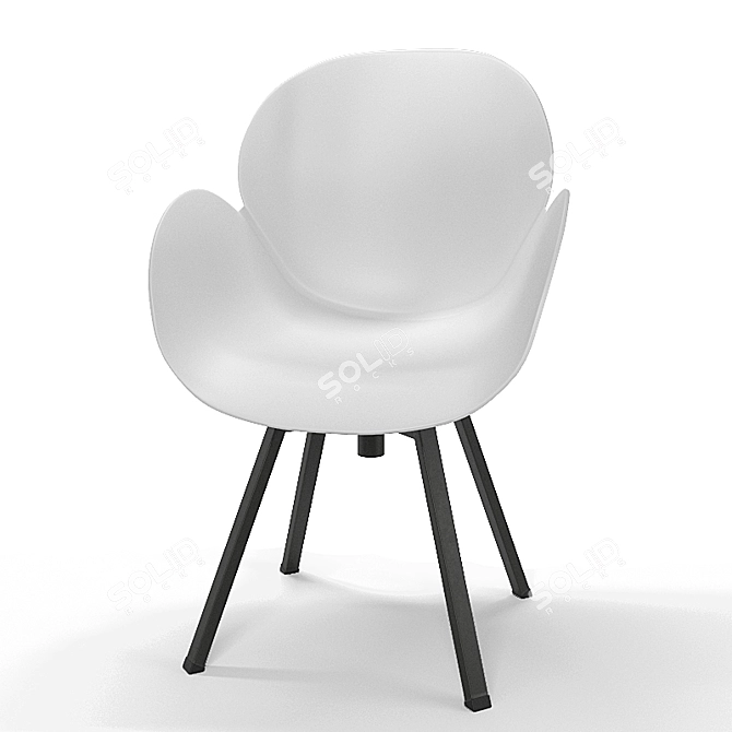 Modern Rezeda Armchair 3D model image 1
