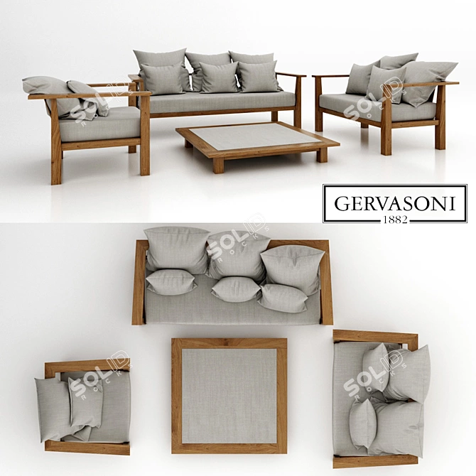 Elegant Gervasoni InOut Collection 3D model image 1