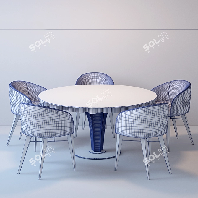 Warmley + Ottiu: The Ultimate Dining Duo 3D model image 2