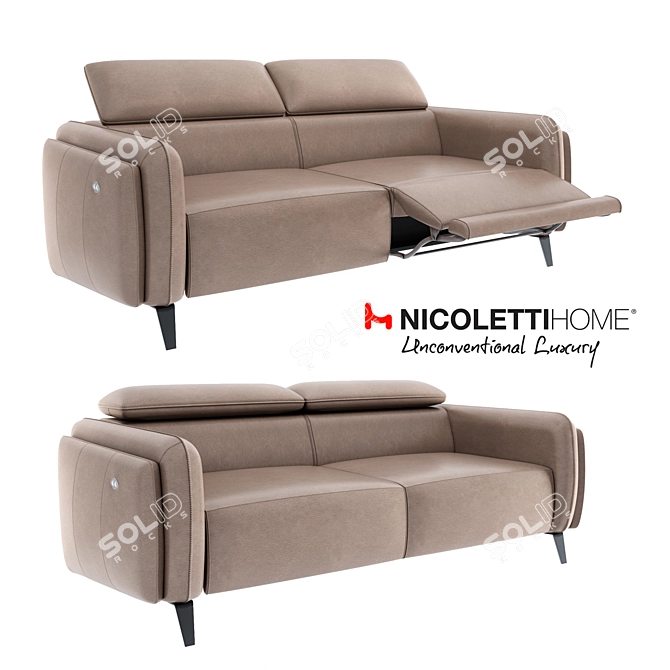 Nicoletti Allure Sofa Set 3D model image 1