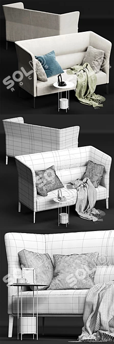 Sophisticated Molteni&C CAMDEN Sofa 3D model image 3