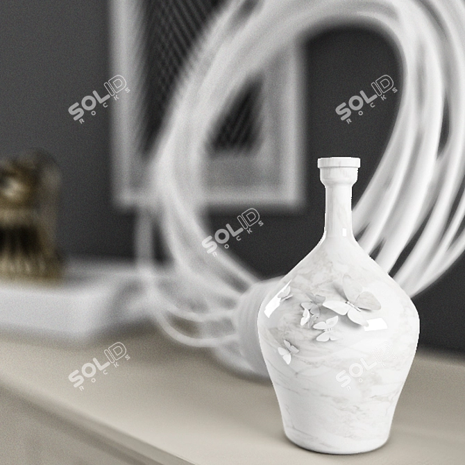 Decor Set for Stylish Table 3D model image 2