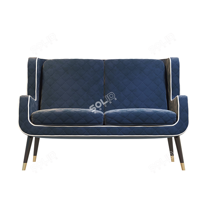 Cozy Chic: DOLLY Sofa by BAXTER 3D model image 1