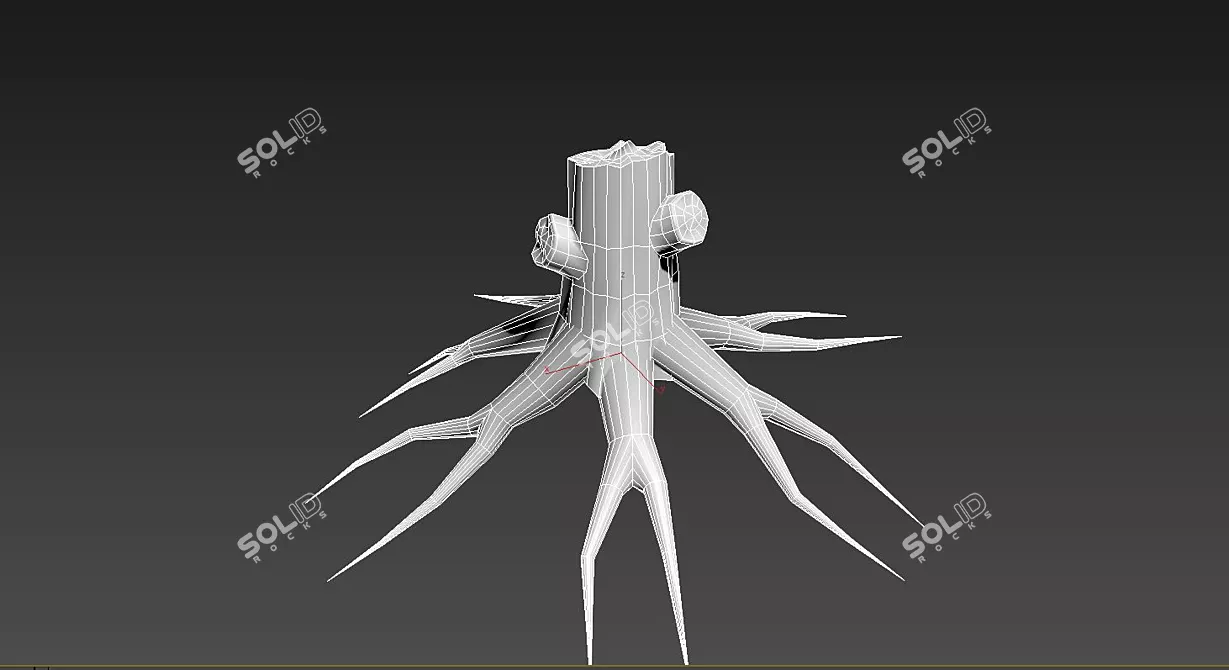 Title: High-Quality 3D Stump Model 3D model image 3