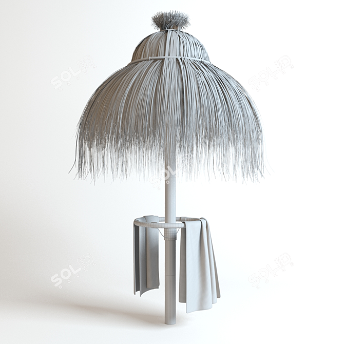 RainShield: Stylish & Durable Umbrella 3D model image 3