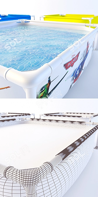 Intex 57174 Children's Swimming Pool (Planes) 3D model image 3