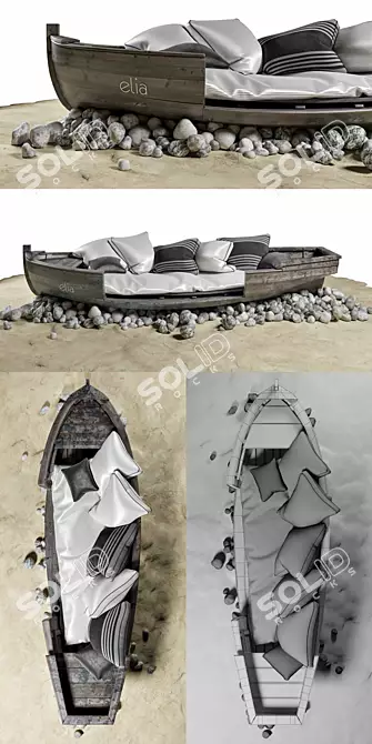 Beach Boat: Perfect for Holidays 3D model image 3