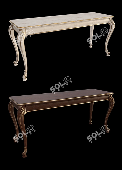 Elegant Santa Marino Console Set 3D model image 2