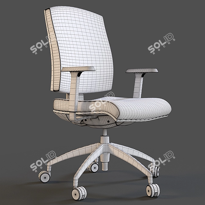 Elevate Your Workspace: Kastel Kubika Task Chair 3D model image 2