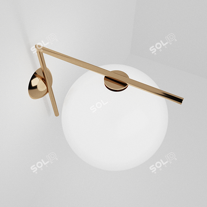 Luminous Elegance: Flos Wall Light 3D model image 2