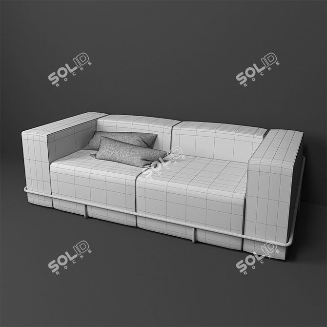 Elegant Designer Sofa - Yanko Design 3D model image 2