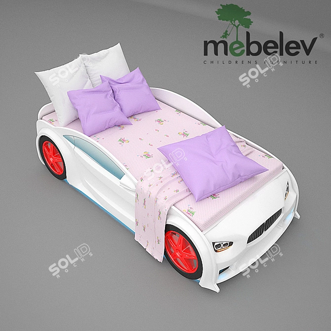 Title: EVO BMW Baby Bed 3D model image 3