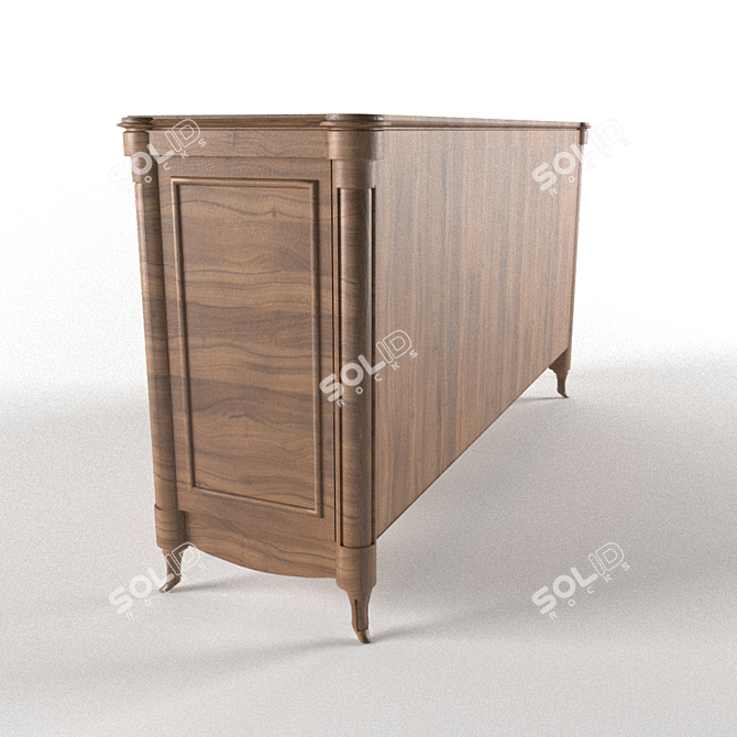 Classic Chest of Drawers 3D model image 2