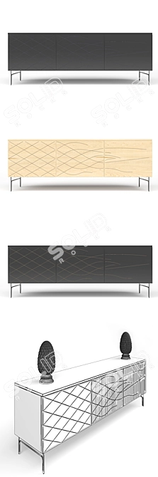 Elegant Couture Cabinet, Exceptional Design 3D model image 3