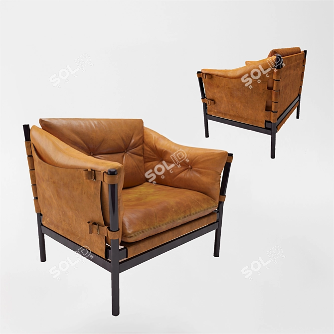 Antique Ilona Chair 3D model image 1