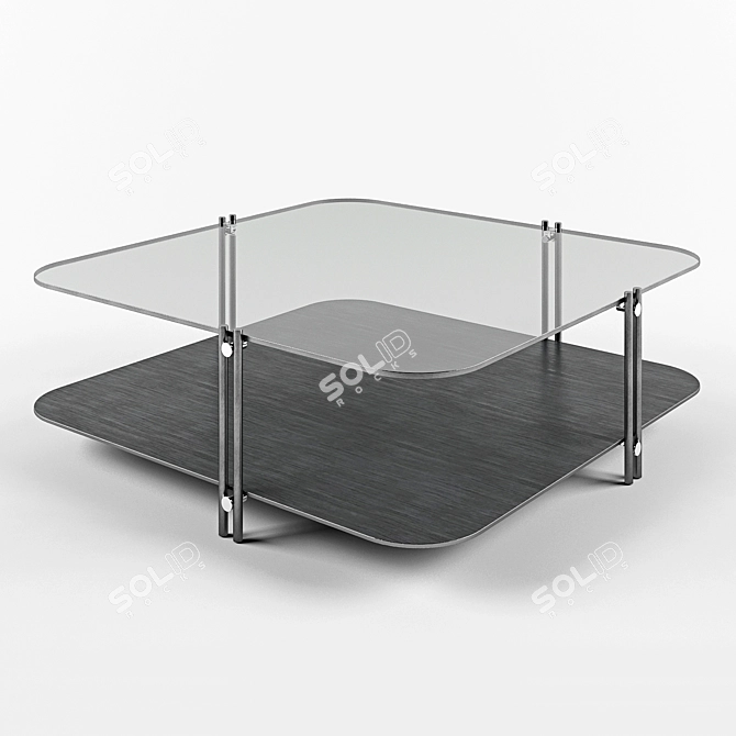 Cattelan Italia Biplane Coffee Table 3D model image 1