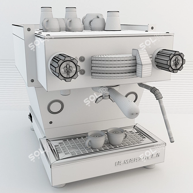 Customizable La Marzocco Mini Coffee Machine 3D model image 2