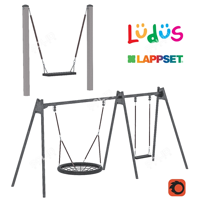 Lappset: Innovative Outdoor Play Equipment 3D model image 1