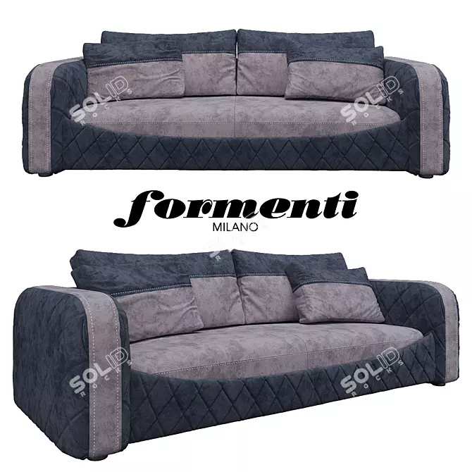 Formenti Elite Glamor Sofa 3D model image 1