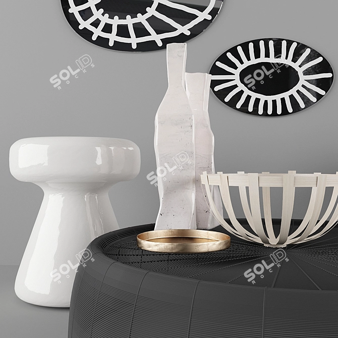 Elegant Coffee Tables & Mirrors_GERVASONI 3D model image 2