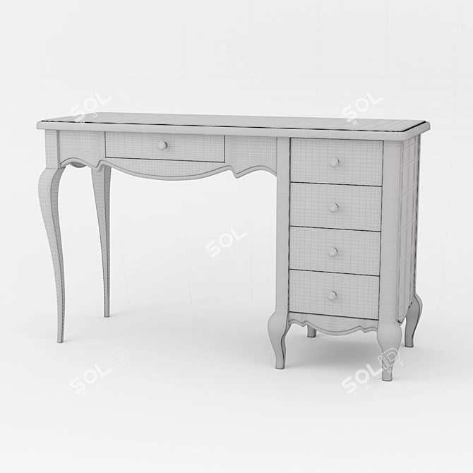 Art-Deco Style Cosmetic Table 3D model image 3